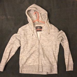 H&M Men’s Grey drawstring hoodiezip up. Medium